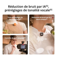 Réduction de bruit par IA et préréglages de tonalité
